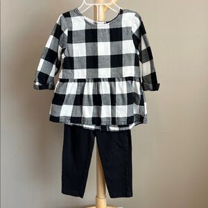 ⭐️⭐️ PICK 5 / $20 Carter's Toddler Girl Plaid Long Sleeve Top and Pants Set 24M